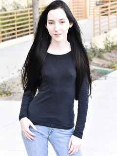 FTV Girl Maia Outdoors in Public Showing Her Cream White Body!