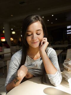 Gia Paige At The Mall Flashing A Bit!