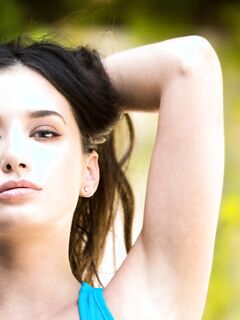 Gia Paige In And Out Of Sexy Sheer Panties!