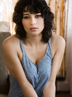 Raven Rockette Tank Top And Ripped Blue Jeans Come Off!