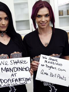 Anna Bell Peaks And Katrina Jade Are Stuffed With A Big Black Cock!