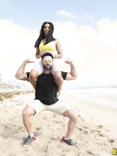 Jenna Foxx Workout At The Beach Ends Up As Sex At The Hotel!