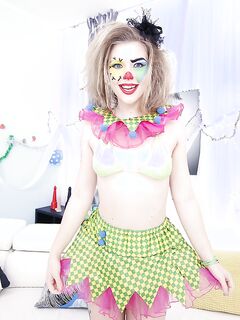 Ella Nova Fucking Clown All Holes Interracial Gang Bang!