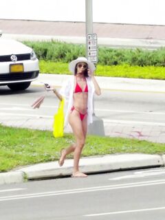 Charity Crawford Little Red String Bikini Gets Her Laid!
