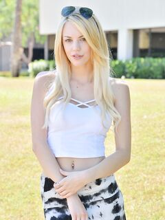 Blake Eden Is Back Outdoors Flashing Us!