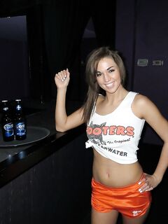 Val Dodds Posing And Getting Nude At A Bar!