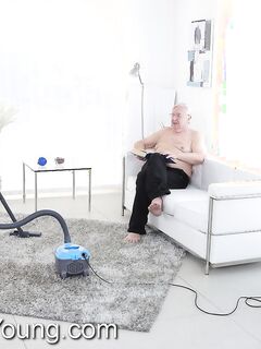 Luna Rival Gives Up The Pussy To An Old Guy!