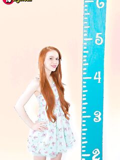 Dolly Little Takes Off Her Dress And Shows You Her Cotton Panties!