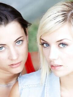 Georgia Jones Has One Blond And One Brunette Over For Lesbian Sex!