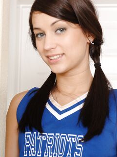 Georgia Jones Is A Sexy Cheerleader Tease!