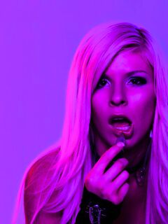 Kenzie Marie Teases In The Black Light!