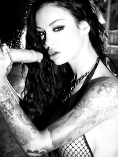 Angelina Valentine Monochrome Blow Job!