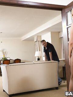 Jenny Hendrix Having Sex In Her Fishnet Cat Suit!