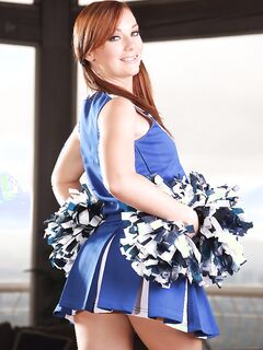 Dani Jensen Plays The Naughty Nude Cheerleader!