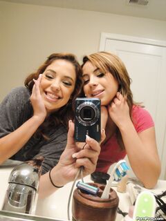 Gigi Rivera And Rosalie Ruiz Fuck Each Other And Some Lucky Dude!