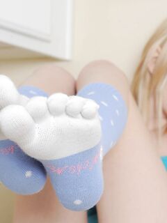 Bree Daniels Teases With Her Cute Socks!