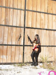 TS Tania Q is a Sexy Red Riding Hood!