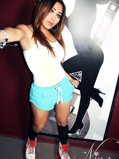 Nina Stronghold Posing In Her Roller Skates!