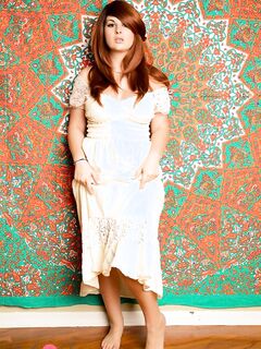 Bailey Jay Hiking Up Her Long Flowing Dress!